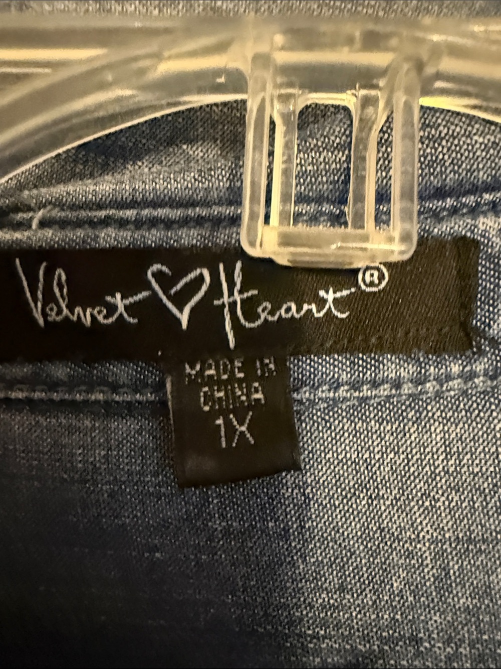 Velvet Heart Blue Chambray Button-Front Midi Shirt Dress - Picture 2 of 3